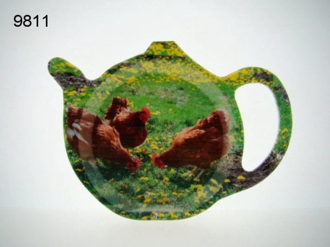 Geharo theetipje kippen – Melamine – 13 cm