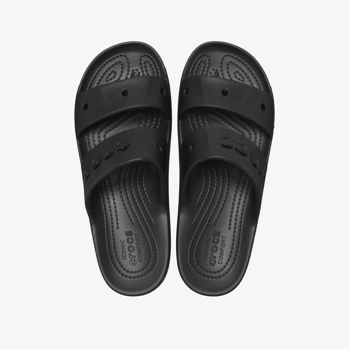Crocs Baya Platform dames slippers zwart - Maat 36/37