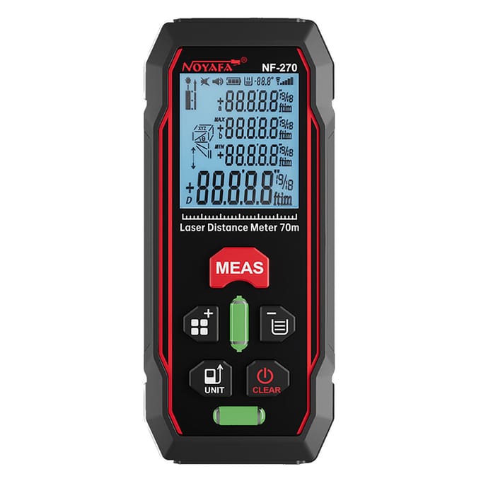 NOYAFA NF270 Laser Afstandsmeter 70m229ft Digitale Laser Afstandsmeter Mftinft+in Afstandsmeter zwart