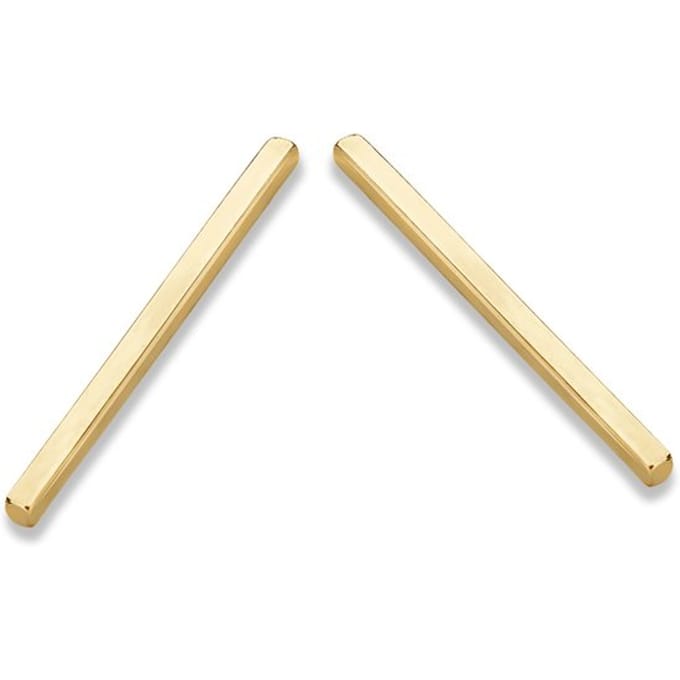 Casa Jewelry Oorhangers Stick - Goud Verguld - 5 cm
