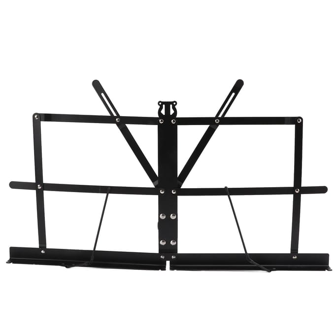 Metalen Opvouwbare Desktop Tafelblad Lichtgewicht Opvouwbare Muziekstandaard Houder black