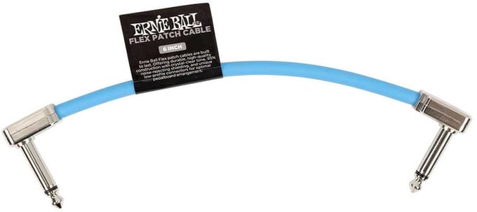 Ernie Ball 6455 Flex Patch Cable Patchkabel Blauw 15cm