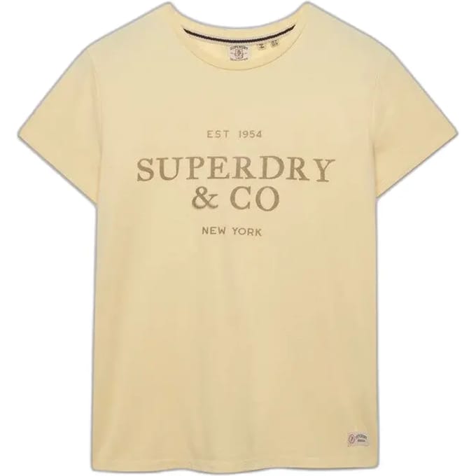 Dames-T-shirt Superdry Luxe Casual Classic