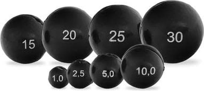 Tubertini Sfera Black Competition Kogellood Black - Maat : 7g (4 pcs)