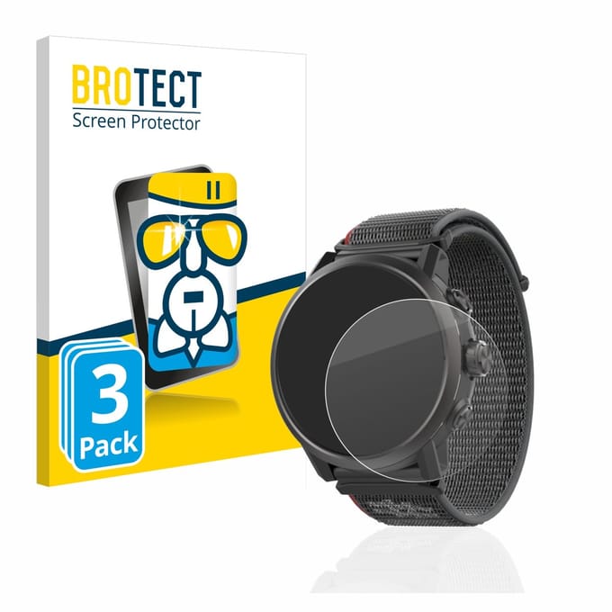 Screenprotector 3 Stuks voor Coros Apex 2 Beschermglas transparant