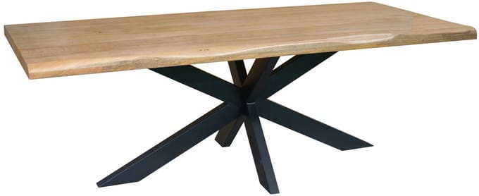 Starfurn Eettafel Dakota - Boomstam Naturel Hout - 220x100x76cm