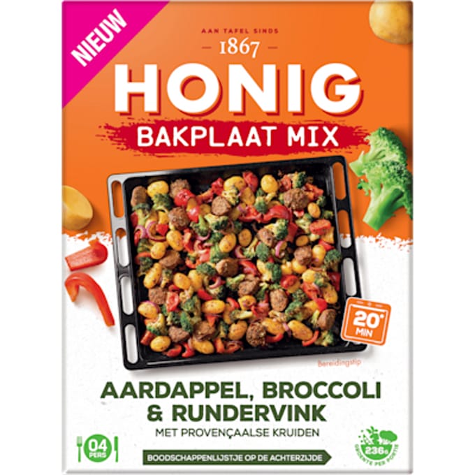 Bakplaat Mix Aardappel, Broccoli & Run