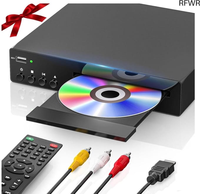 DVD Speler - Cd-speler - Thuisbioscoop Ervaring - Regiovrij Afspelen - Compact Formaat - Zwart