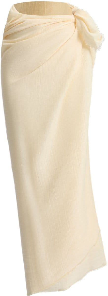 Emilie collection - pareo - linnen mix - 190X120CM - ecru