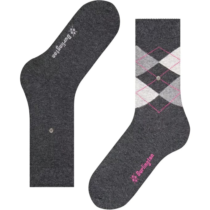 Burlington Everyday 2-Pack gedessineerd katoen multipack sokken dames grijs - maat 36-41