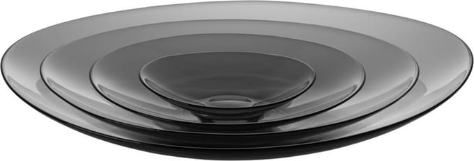 Orrefors Schalenset 4 stuks Smoke Grey Glas