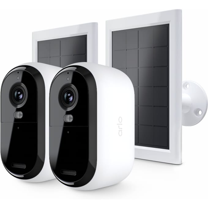 ARLO BUNDLE ESSENTIAL2 2K OUTDOOR CAMERA 2-PACK + 2-SOLAR PANEL VMK3250-100EUS IP-Bewakingscameraset Met 2 cameras 2688 x 1520 Pixel