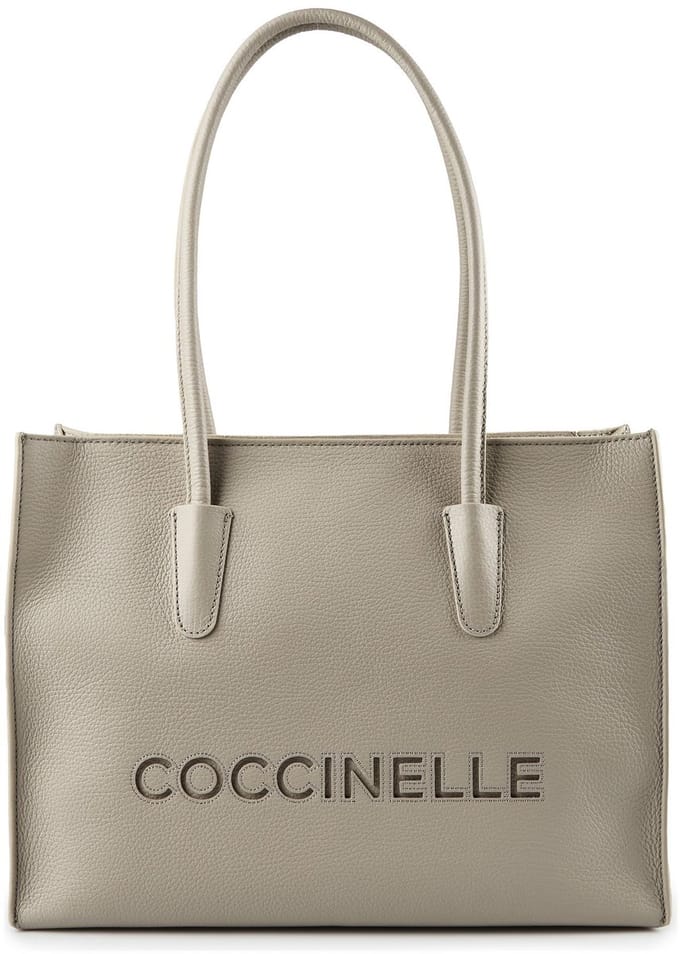 COCCINELLE Leren handtas Myrtha26 Handbag Grained Leather Eucalipto groengrijs