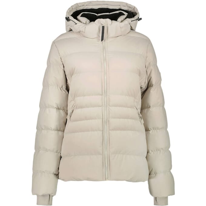 Gewatteerd jack met labelpatch, model 'MONYA’