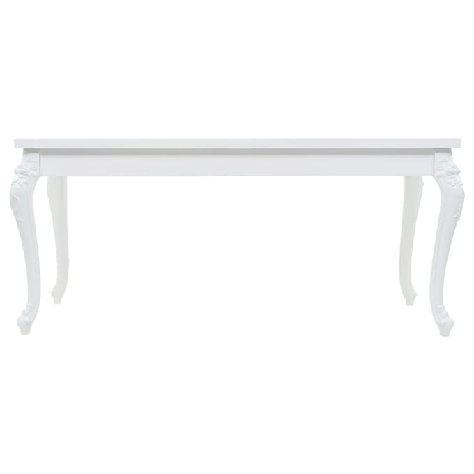 vidaXL - Eettafel - 179x89x81 - cm - hoogglans - wit