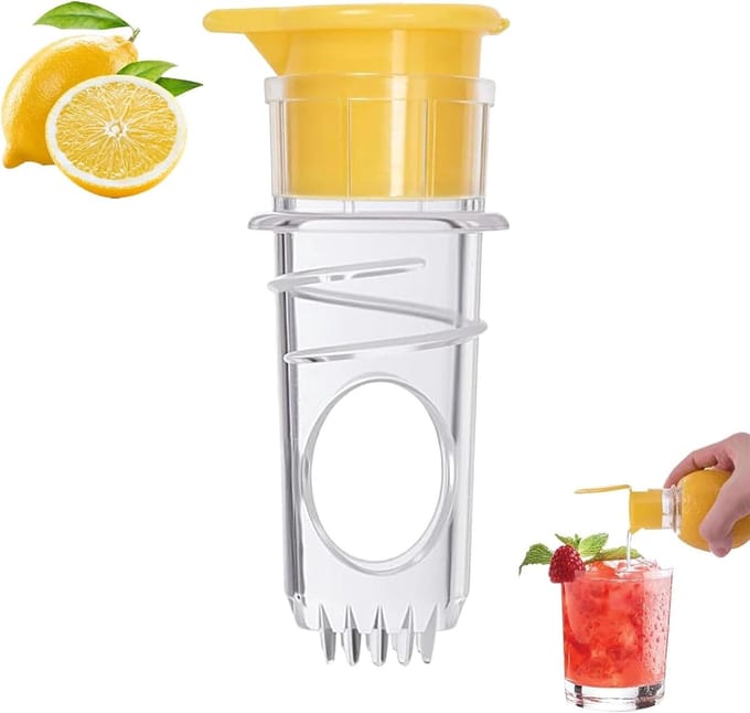 handpers, compacte mini-citruspers, handmatig, draagbare limoenpers, handmatig met filter, voor huishouden, camping en bar