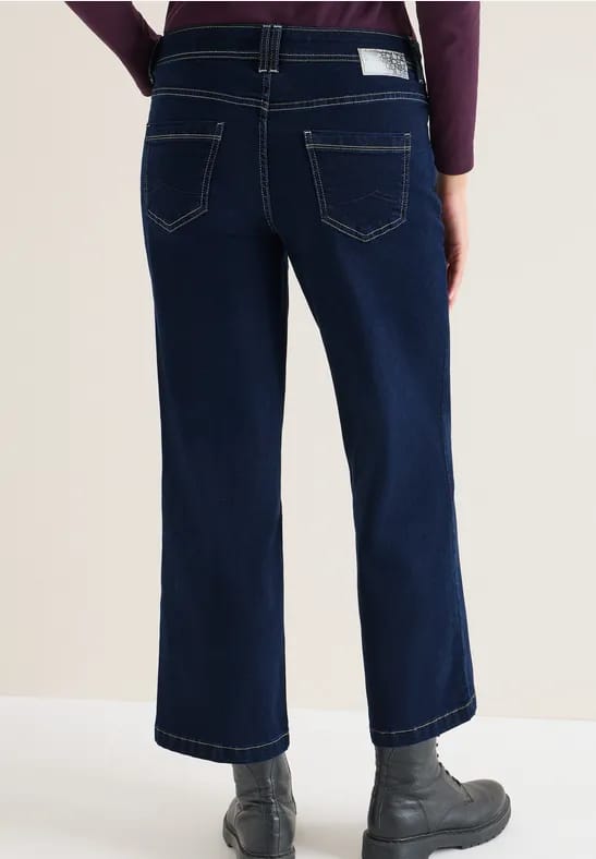 Wide Legs gespoelde jeans