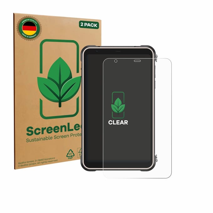 2 Stuks Screenprotector voor Ulefone RugKing Pad Pro - Hoogwaardige Beschermfolie transparant