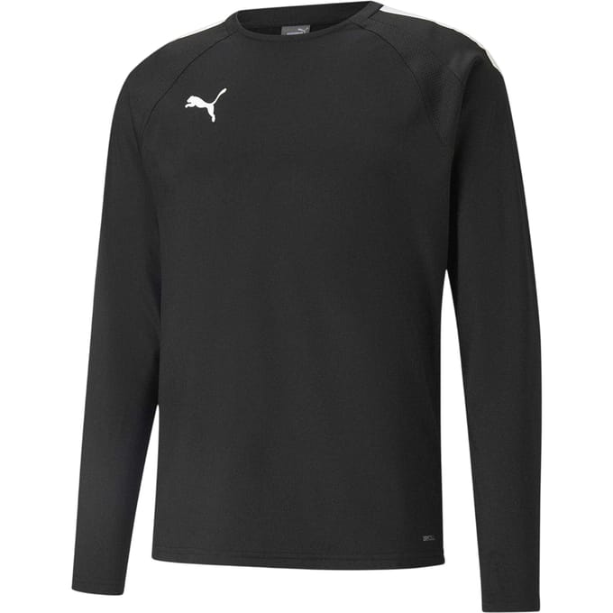 Puma Heren TeamLIGA Langsleeve T-Shirt (Zwart/Wit)