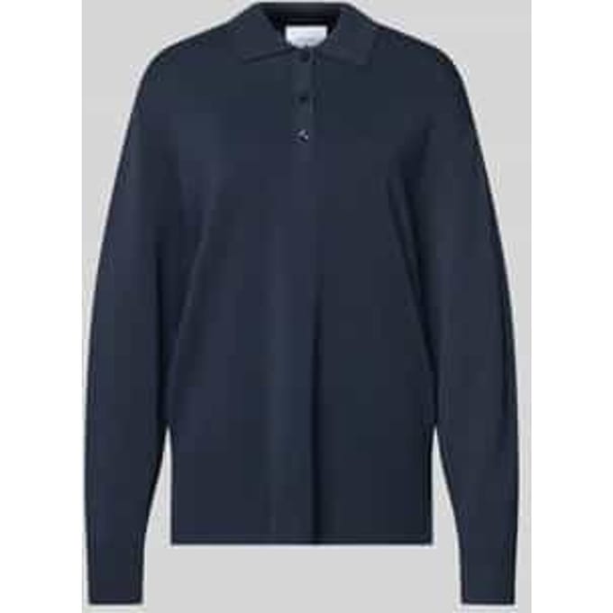 Gebreid poloshirt in wide fit - curated by Tinvcb