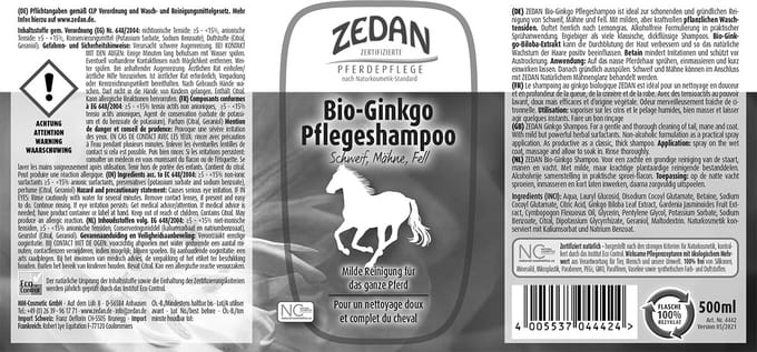 Zedan - Shampoo Bio Ginkgo - 500 ml