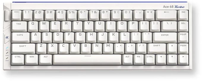 MCHOSE Ace 68 Turbo - Hall Effect - Magnetische Switch - Full Aluminium Behuizing - Gaming Keyboard - Mount Tai Switch - 65% Layout - Dual-Core MCU - 16K Polling Rate - Nova Wit