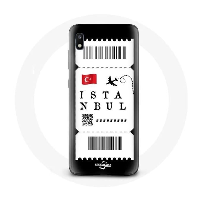 Coque pour Samsung Galaxy A10 Billet d'avion Istanbul Turquie