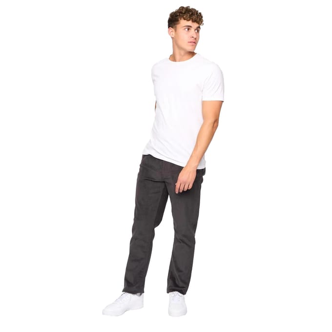 Crosshatch Heren Cordout Losse Broek (Antraciet)