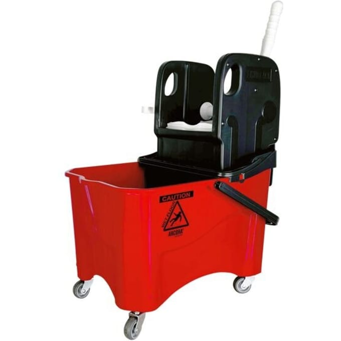 Mopwagen Kim Plus 30 liter rood