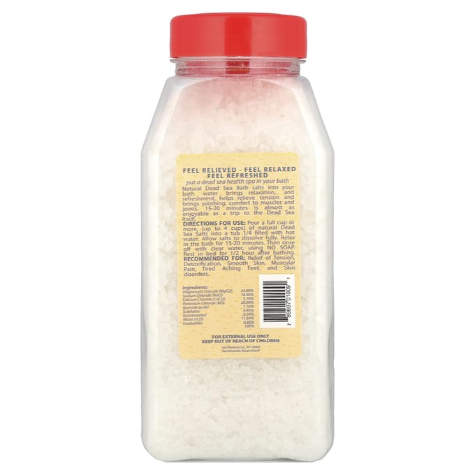Sea Minerals, Mineral Bath from the Dead Sea, 32 oz (906 g) beige