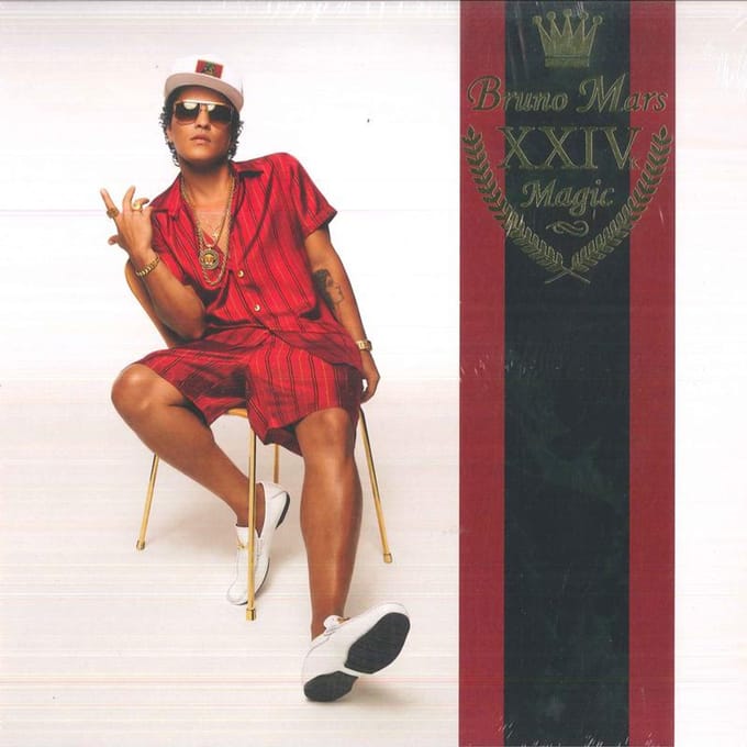 LP Plaat BRUNO MARS XXIVK Magic 5583051 Atlantic 2016 USA Euro Rap HipHopRB black