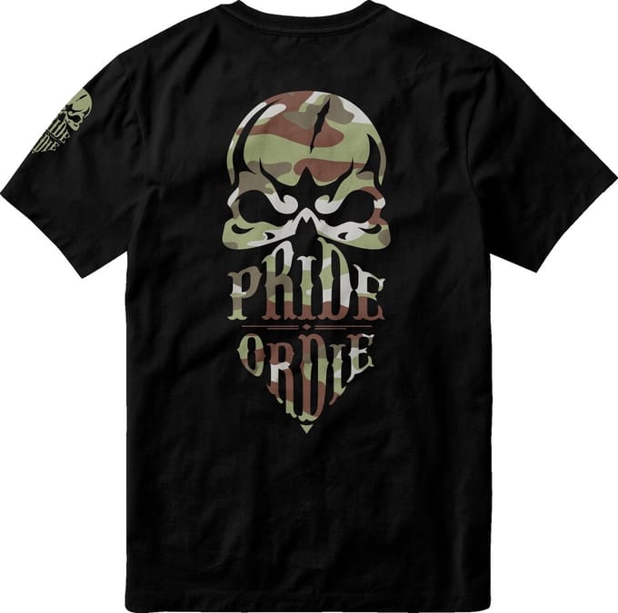 PRiDEorDiE T Shirt Reckless Jungle Camo - XL