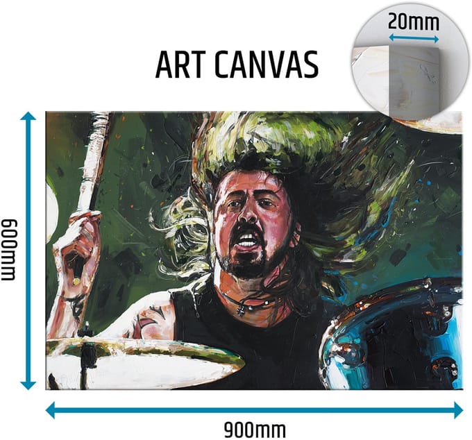 Dave Grohl 03 canvas 90x60 cm