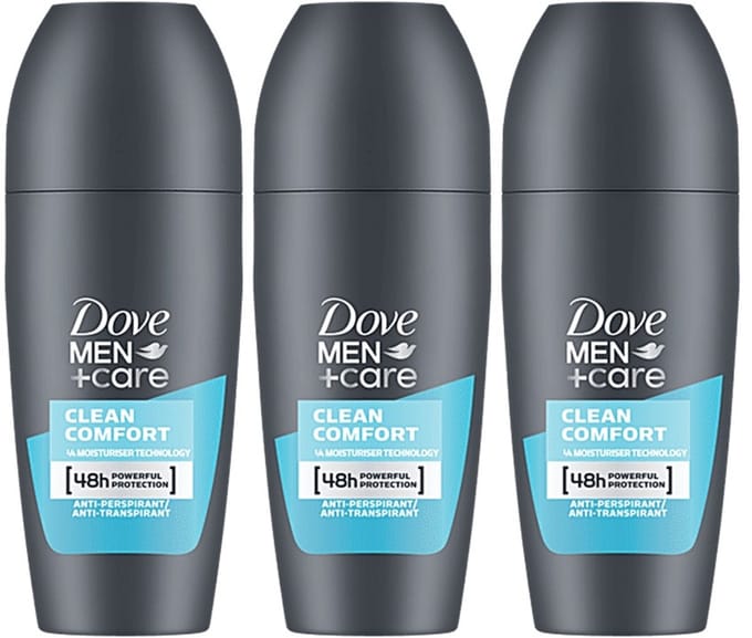 Dove Deo Roller Clean Comfort - 3 x 50 ml