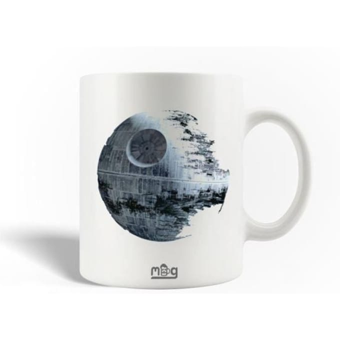 Mug en Céramique - Star Wars - Planète - 30cl - Compatible Lave-Vaisselle - Blanc