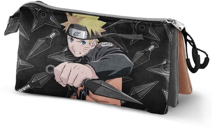 Karactermania - Naruto Wapens-Triple Roletui - Potloden etui - Pennenetui - Zwart