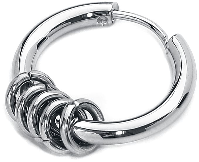 etNox Creole Ringe Dames Oorbel - zilverkleurig - Standard