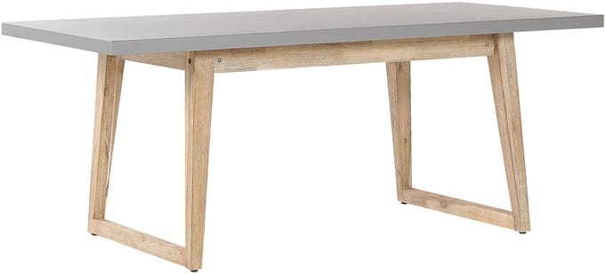 ORIA - Tuintafel - Grijs - 90 x 180 cm - Vezelcement