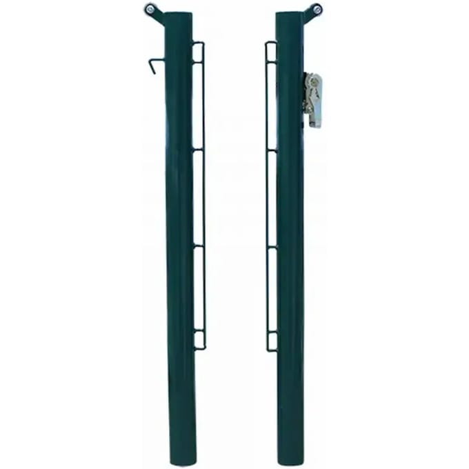 Paar vaste metalen padelpalen van 80 mm Softee Equipment Deluxe