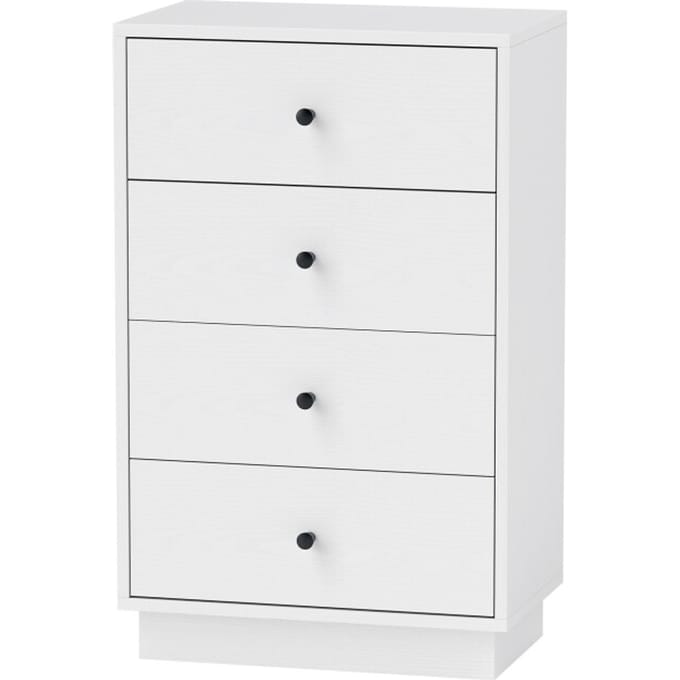 4goodz Ladenkast met 4 Laden 29x47x 79 cm - Wit