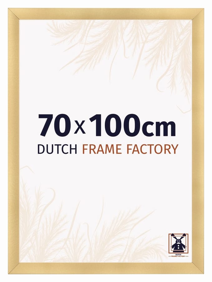 Fotolijst 70x100 cm - MDF - Goud Mat - Praag