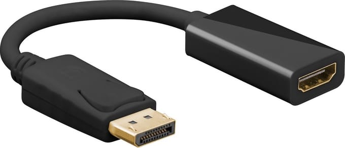 Goobay DisplayPort/HDMI adapterkabel 1.2, DisplayPort-connector naar HDMI-bus (type A)