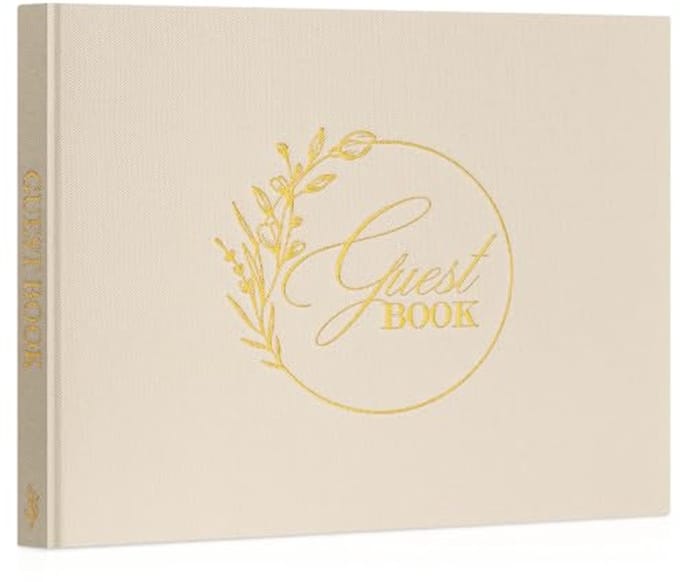 Elegant Gastenboek voor Bruiloft - Linnen Hardcover met 108 Blanco Pagina's