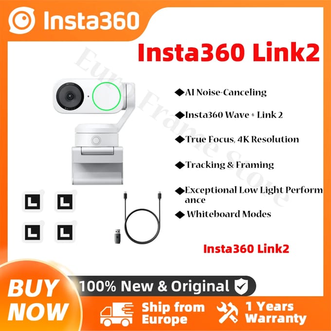 Insta 360 Link 2 - 4K webcam - AI