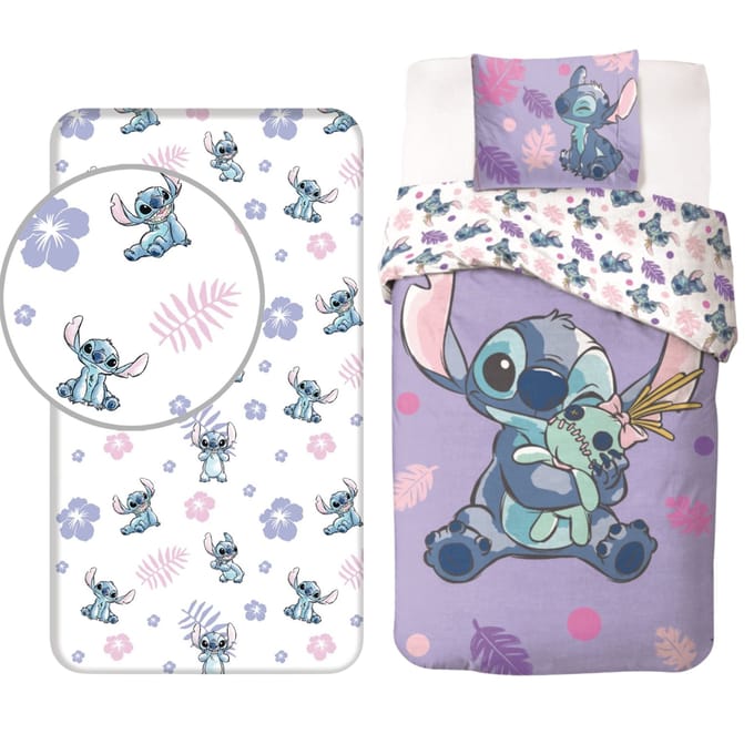Lilo & Stitch Dekbedset - Dekbedovertrek - Hoeslaken - Kussensloop