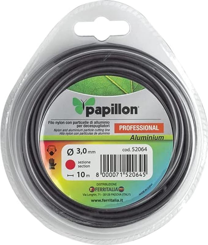 Ronde Nylon/Aluminium Bosmaaierdraad 3,5 mm - 40 Meter