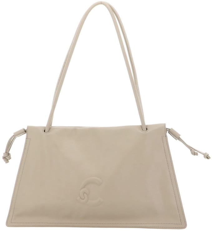 COCCINELLE Leren schoudertas Dulse Shoulderbag Sandshell beige