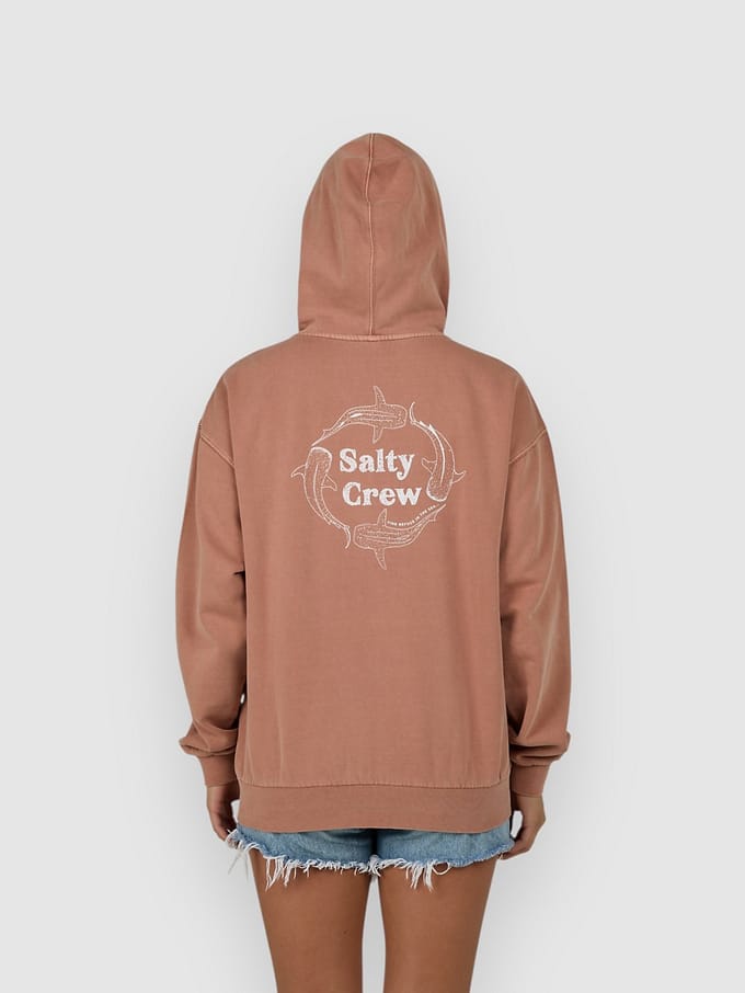 Salty Crew Respect Zip Hoodie rood