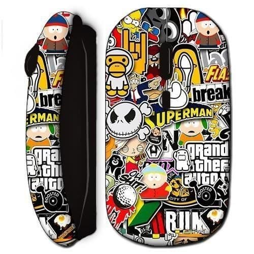 Souris Sans Fil - Superman - South Park - Clé USB WiFi - Compatible Mac et PC - Noir