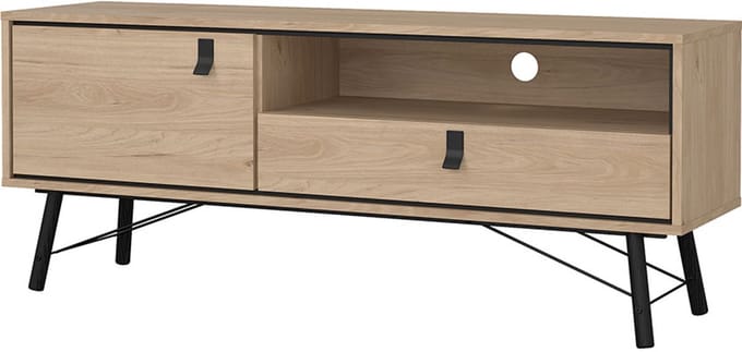 Ry TV-meubel 1 deur 1 lade eikdecor.